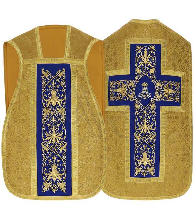 Casulla romana mariana R749-GN16