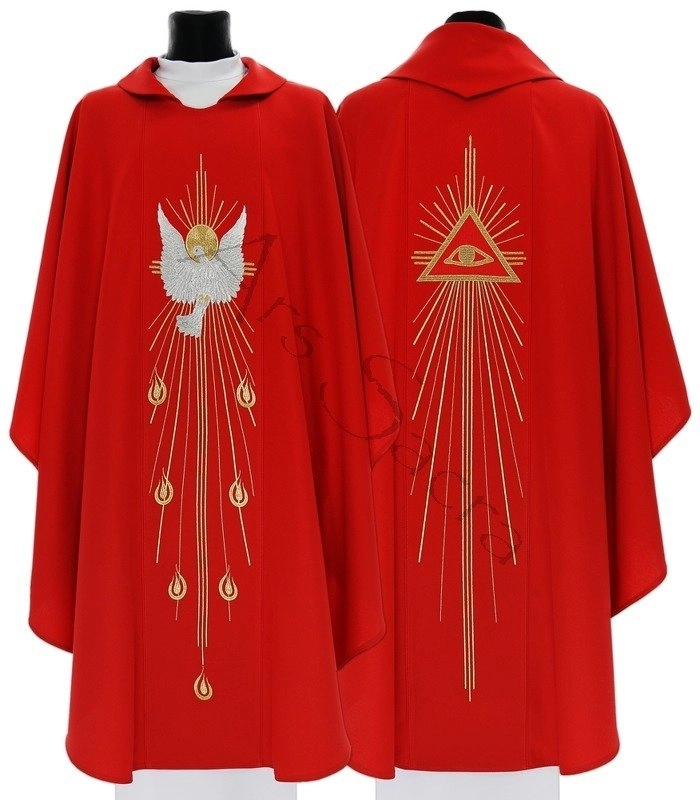 Casula Gotica Spirito Santo 535 C Rosso Sfoderato TUTTI I 
