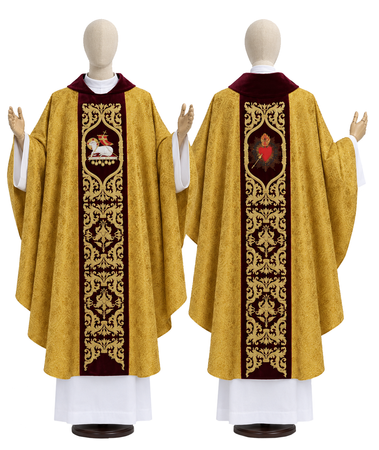 Casula gotica "Agnello" 753-AGC16