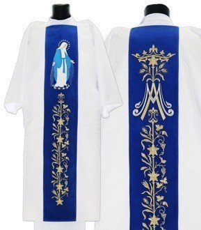 Dalmatique gothique mariale D629-ABN25