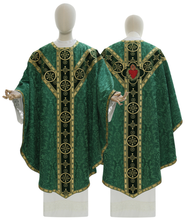 Semi Gothic Chasuble "Heart of Jesus" GY882-AZ26