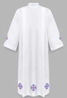 Aube avec croix de Jérusalem pourpres A4-F