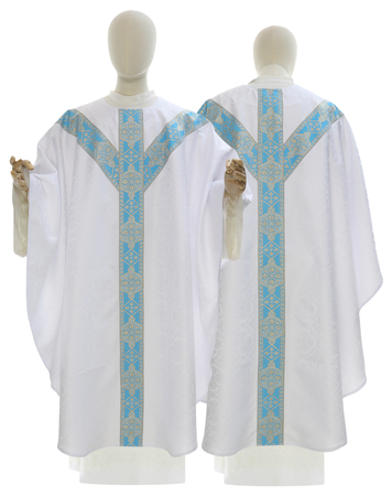 Chasuble semi-gothique mariale GY201-BN25