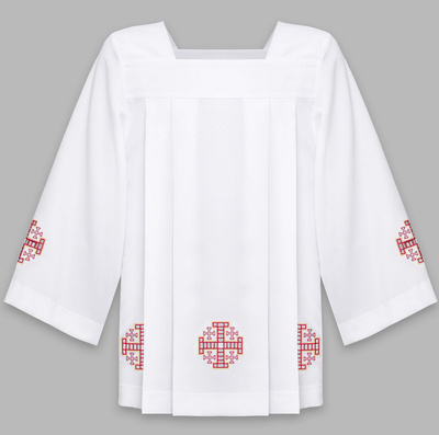 Surplice "Jerusalem crosses" K4-C
