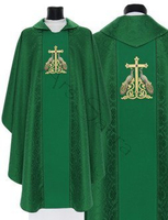 Chasuble gothique "Thème Paon" 758-Z25