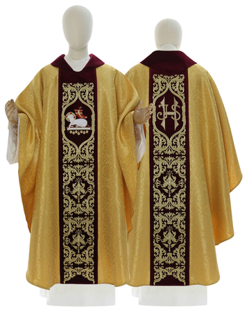Casulla gótica "Cordero de Dios" 598-AGC25