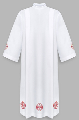 Aube avec croix de Jérusalem rouges A4-C