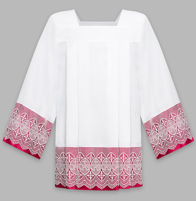 Surplis avec doublure pourpre K11-F