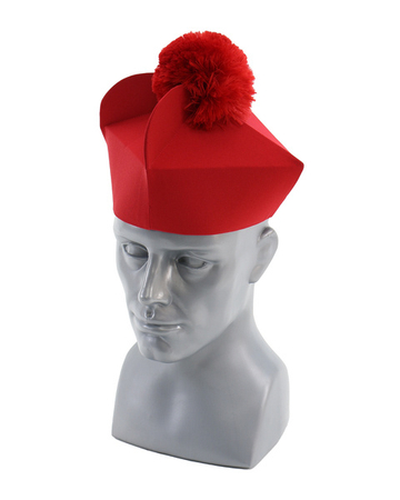 Barrette rouge à 3 cornes B-6