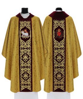 Casulla gótica "Cordero de Dios" 753-AGC16