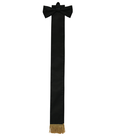 écharpe noir 10cm WSTA-CZ-G