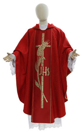Ornat gotycki "IHS z kłosami"