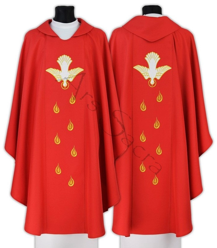 Casula Gotica Spirito Santo 676 C Rosso Sfoderato TUTTI I 