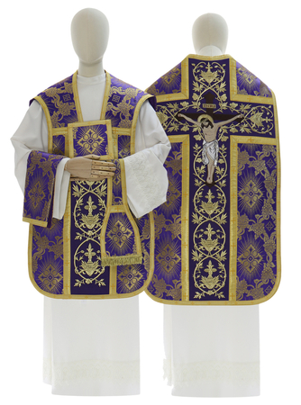 Ornat rzymski "Ukrzyżowanie Jezusa" R918-F9