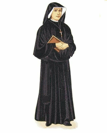 Aplikacja haftowana "Św. Faustyna"