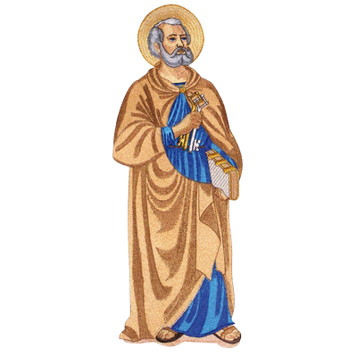 Aplikacja haftowana "Św. Piotr"