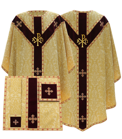 Chasuble, bourse, manipule, voile de calice GYGVMB795-26