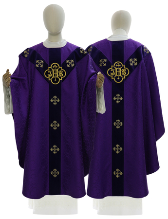 Semi Gothic Chasuble "IHS" GY906-A25