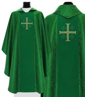 Gothic Chasuble "Jerusalem Crosses" 725-Z25