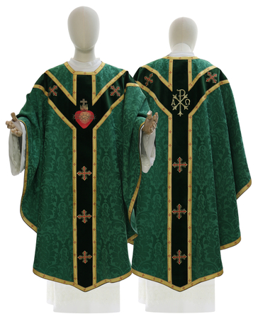 Semi Gothic Chasuble "Heart of Jesus" GY829-AZ26
