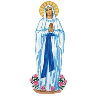 Bestickte Applikation "Unsere Lieben Frau von Lourd"