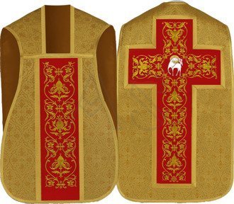 Ornat rzymski "Baranek" R724-GC16