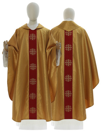 Ornat gotycki "Krzyże Jerozolimskie" 103-GC63