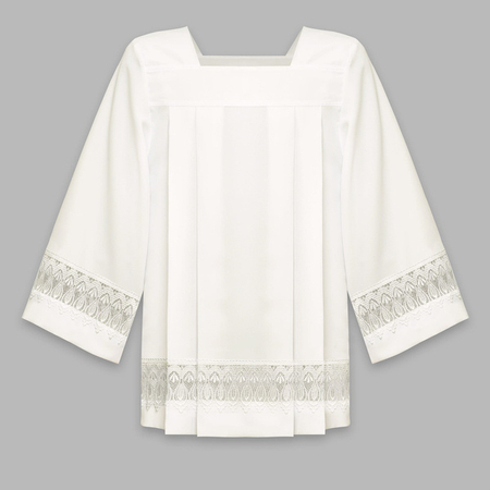 Crema Sobrepelliz con encaje K2-K