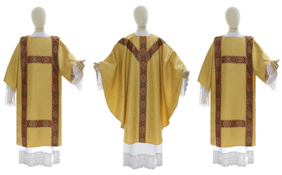Semi gothic chasuble, dalmatic SET-GYDF202-25
