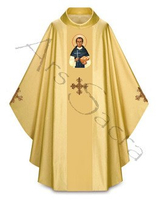 Chasuble gothique "Saint Martin de Porres" 431-G63g